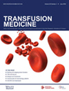 TRANSFUSION MEDICINE雜志封面